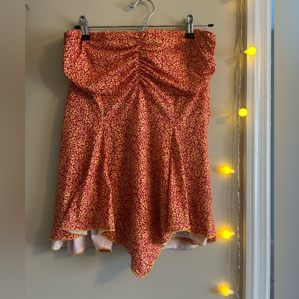 Floral tube top